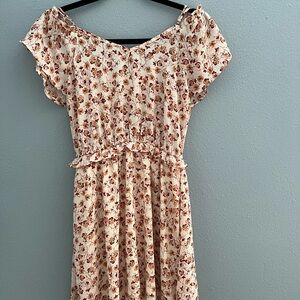 Floral Off-Shoulder Dress